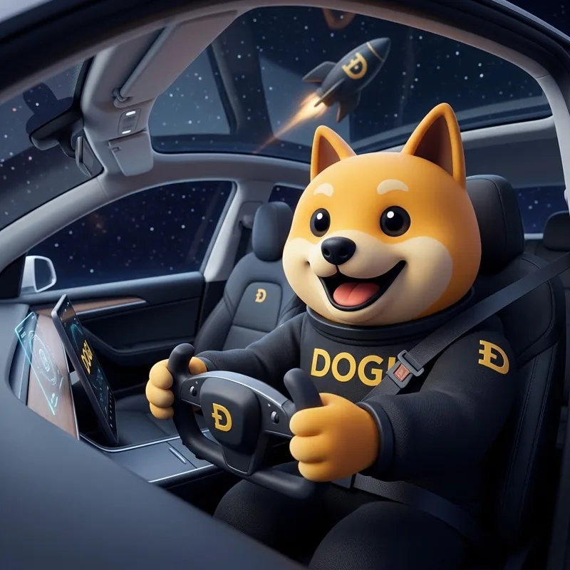 DOGI driving down the road